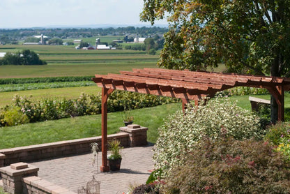 12 Ft. W X 10 Ft. D Solid Wood Pergola