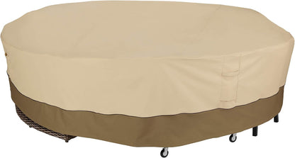 Veranda Water-Resistant 128 Inch round General Purpose Patio Furniture Cover, Patio Furniture Covers