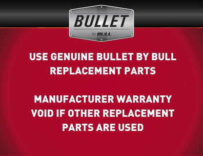 Bullet by Bull Yukon 5 Burner Outdoor Kitchen Grill, Built-In Gas Grill with 75,000 Btus of Heat, 304 Stainless Steel, Cast Iron Heat Treated Reliabull Bar Burners and Piezo Igniters