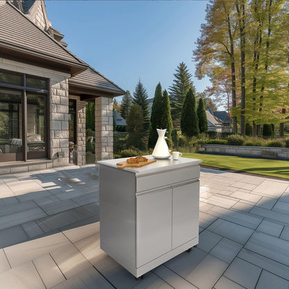 OBC3224 Outdoor Kitchen 32-In X 24-In X 37-In Single Base Cabinet, Stainless Steel