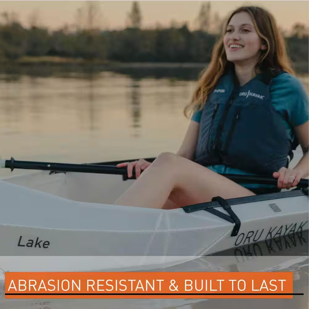 Oru Foldable Kayak Haven TT. 1 or 2 People. Stable, Durable, Lightweight, Lake and River, Beginner, Intermediate (White)