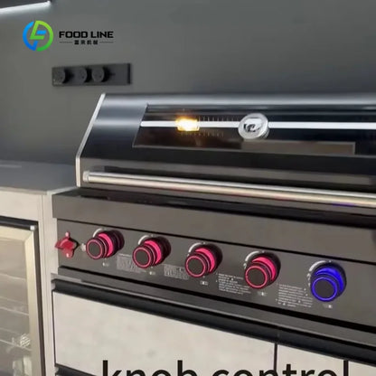 Customized New Arrivals Waterproof Outdoor Kitchen BBQ Grill Garden/Backyard Stainless Steel Outdoor Kitchen with Shed
