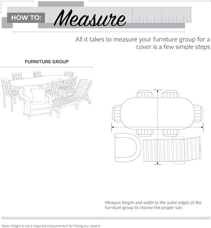 Veranda Water-Resistant 128 Inch round General Purpose Patio Furniture Cover, Patio Furniture Covers