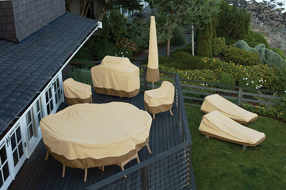 Veranda Water-Resistant 128 Inch round General Purpose Patio Furniture Cover, Patio Furniture Covers